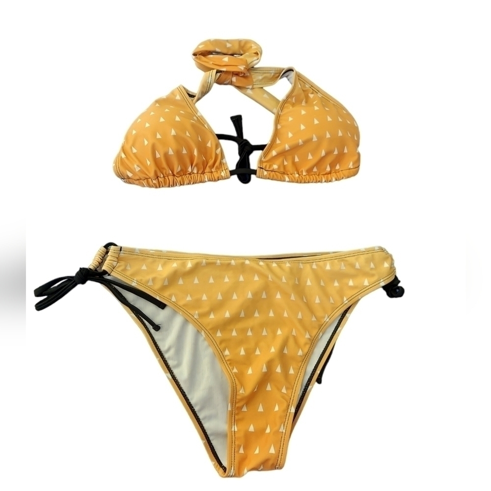 Demon Slayer Zenitsu Bikini Kimetsu No Yaiba Swimsuit Anime Manga Size L Yellow - Picture 4 of 7